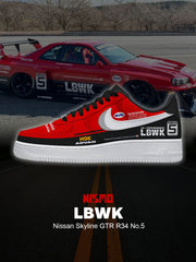 Skyline GTR R34 No 5 Custom Sneakers