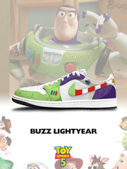 Buzz Lightyear V.1 Custom Low-Top Court Sneakers