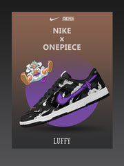 Monkey D. Luffy V.8 Custom Court-Low Sneakers