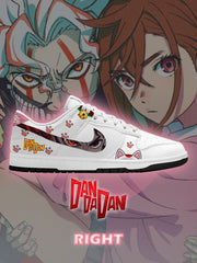 Okarun und Momo V.1 Custom Court-Low Sneakers