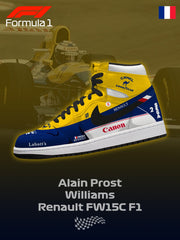 Prost Williams FW15C F.1 V.1 Custom High-Top Sneakers