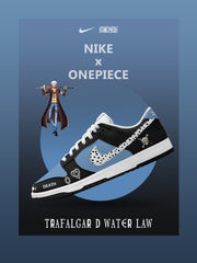 Trafalgar D. Water Law V.2 Custom Court-Low Sneakers