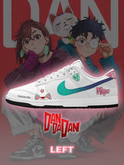 Okarun und Momo V.1 Custom Court-Low Sneakers