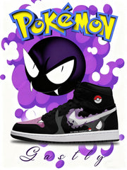 Gastly V.1 Custom High-Top Sneakers