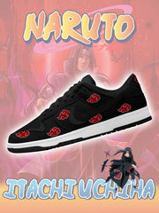 Akatsuki Itachi Uchiha V.5 Custom Court-Low Sneakers