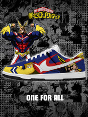 All Might V.1 Custom Court-Low Sneakers