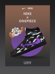 Monkey D. Luffy V.8 Custom TS High Sneakers