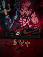 Ryomen Sukuna True Form V.1 Custom Low-Top Court Sneakers