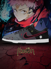 Yuji Itadori V.1 Custom Court-Low Sneakers