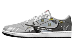 BlackWarGreymon V.1 Custom TS Low Sneakers