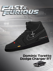 Dominic Toretto Charger RT V.1 Custom High-Top Sneakers