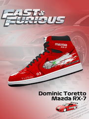 Dominic Toretto RX-7 V.1 Custom High-Top Sneakers