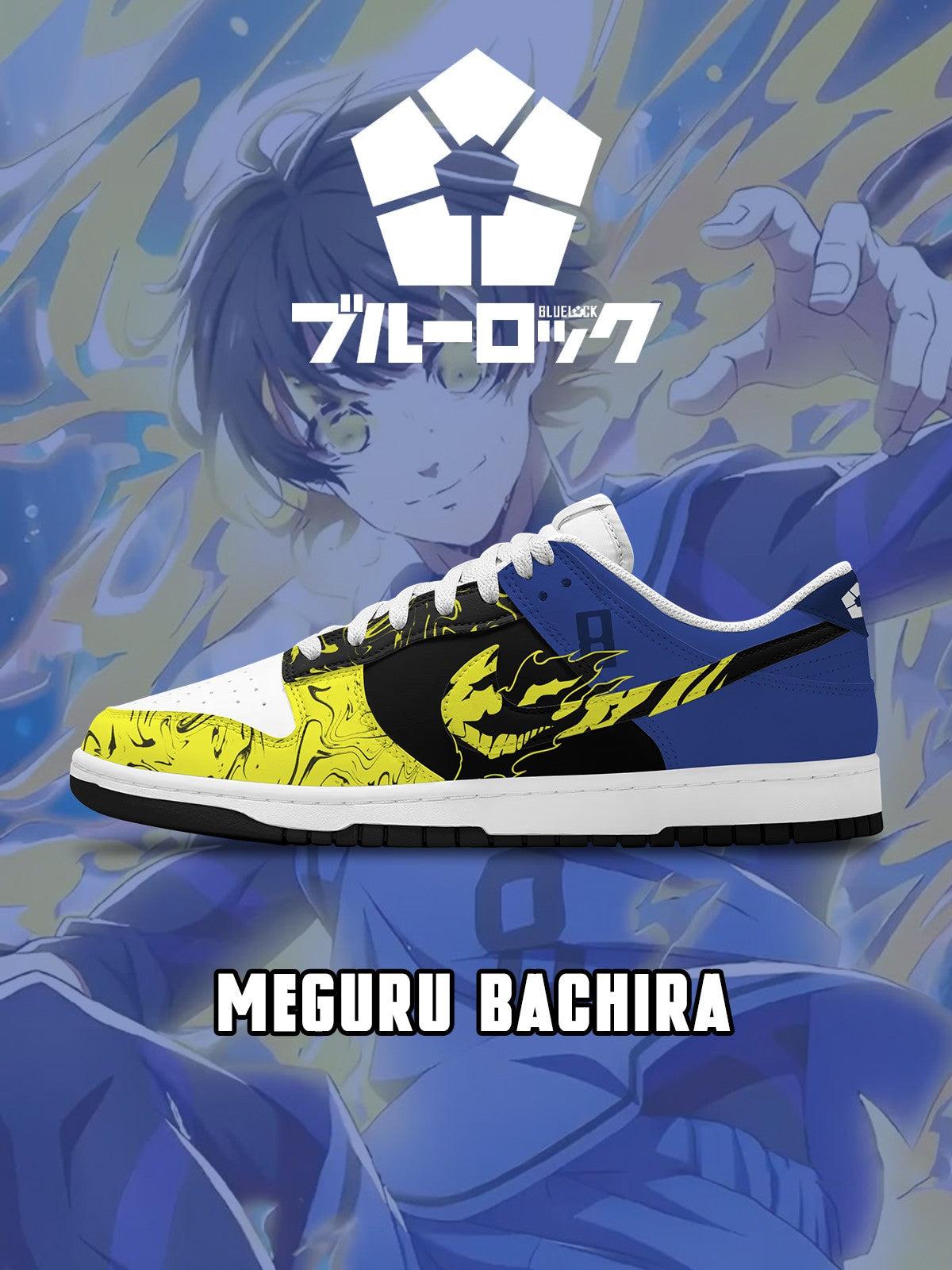 Meguru Bachira V.6 Custom Court-Low-Sneaker