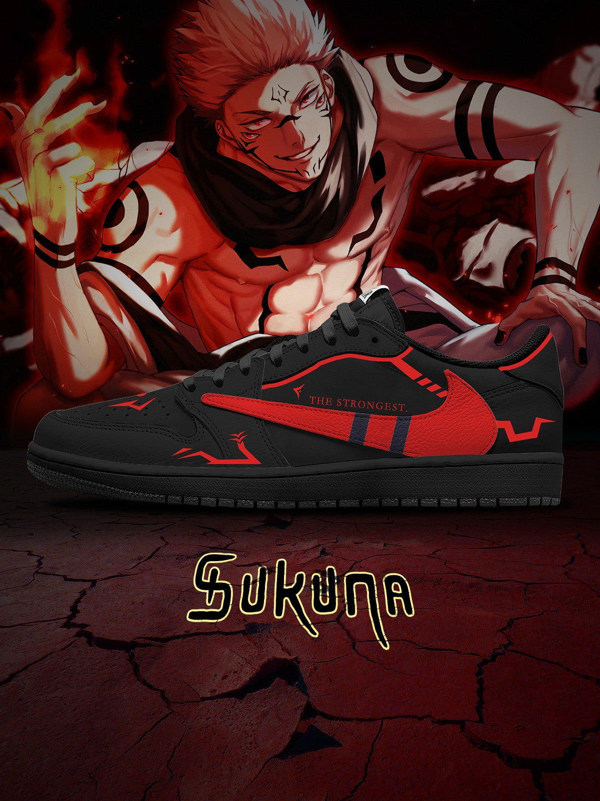 Ryoumen Sukuna V.1 Custom TS Low Sneakers