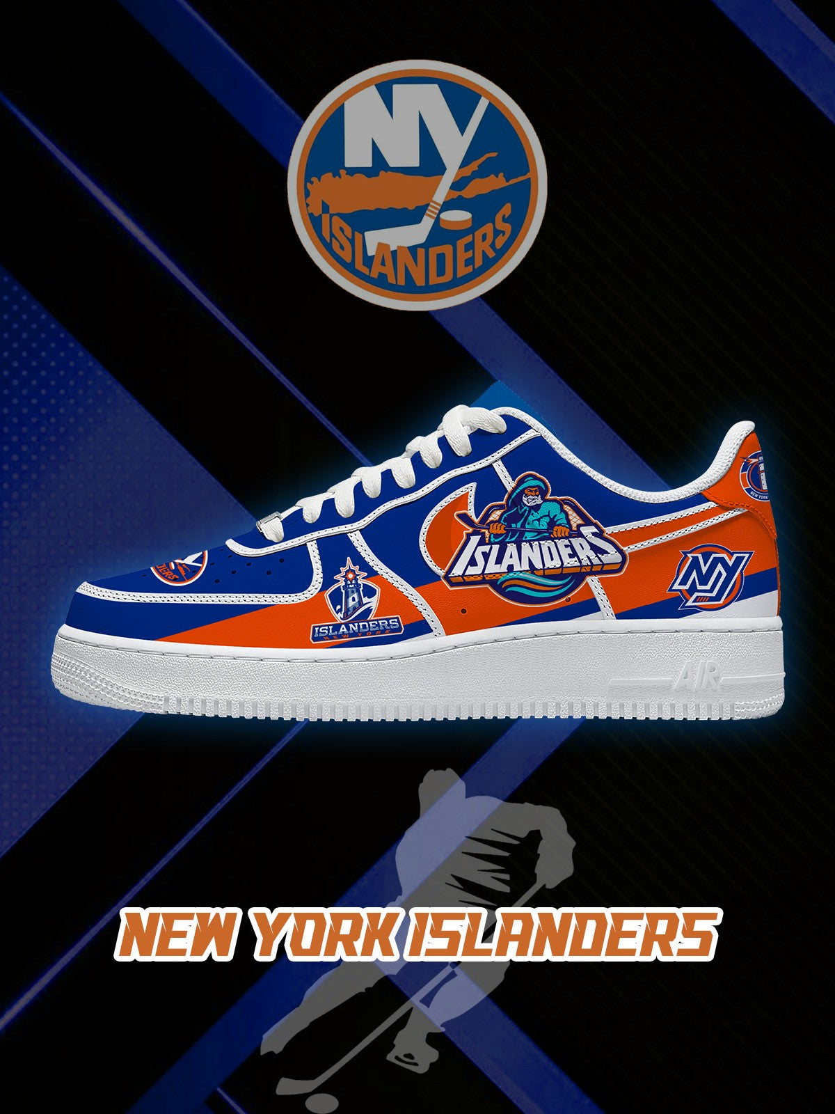 NYI Hockey V.2 Custom Air-Style Sneakers