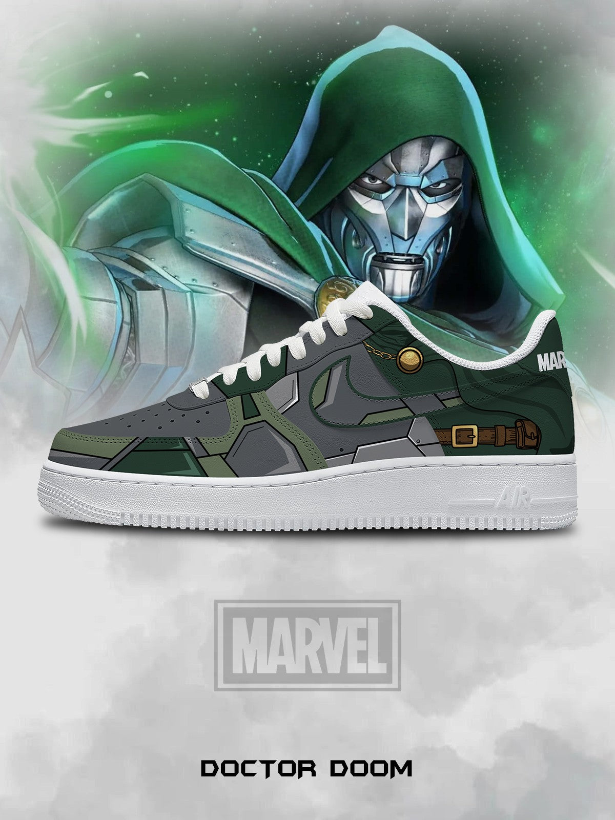 Doctor Doom V.1 Custom Air-Style Sneakers
