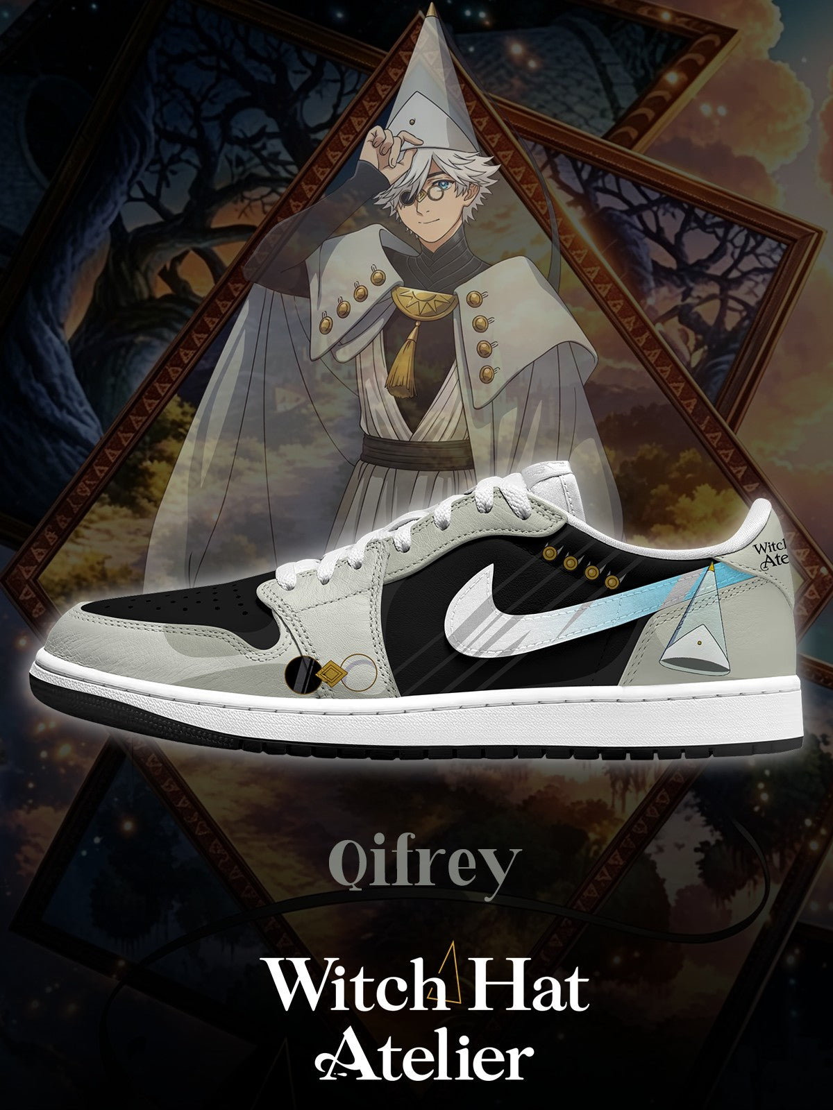 Qifrey V.1 Custom Low-Top Court Sneakers