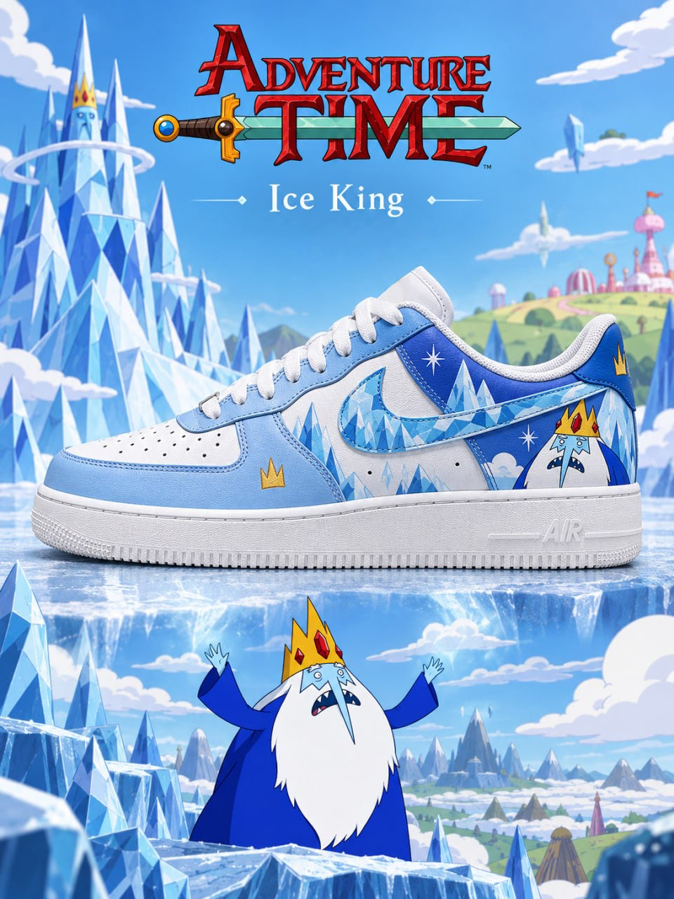 Ice King V.2 Custom Air-Style Sneakers