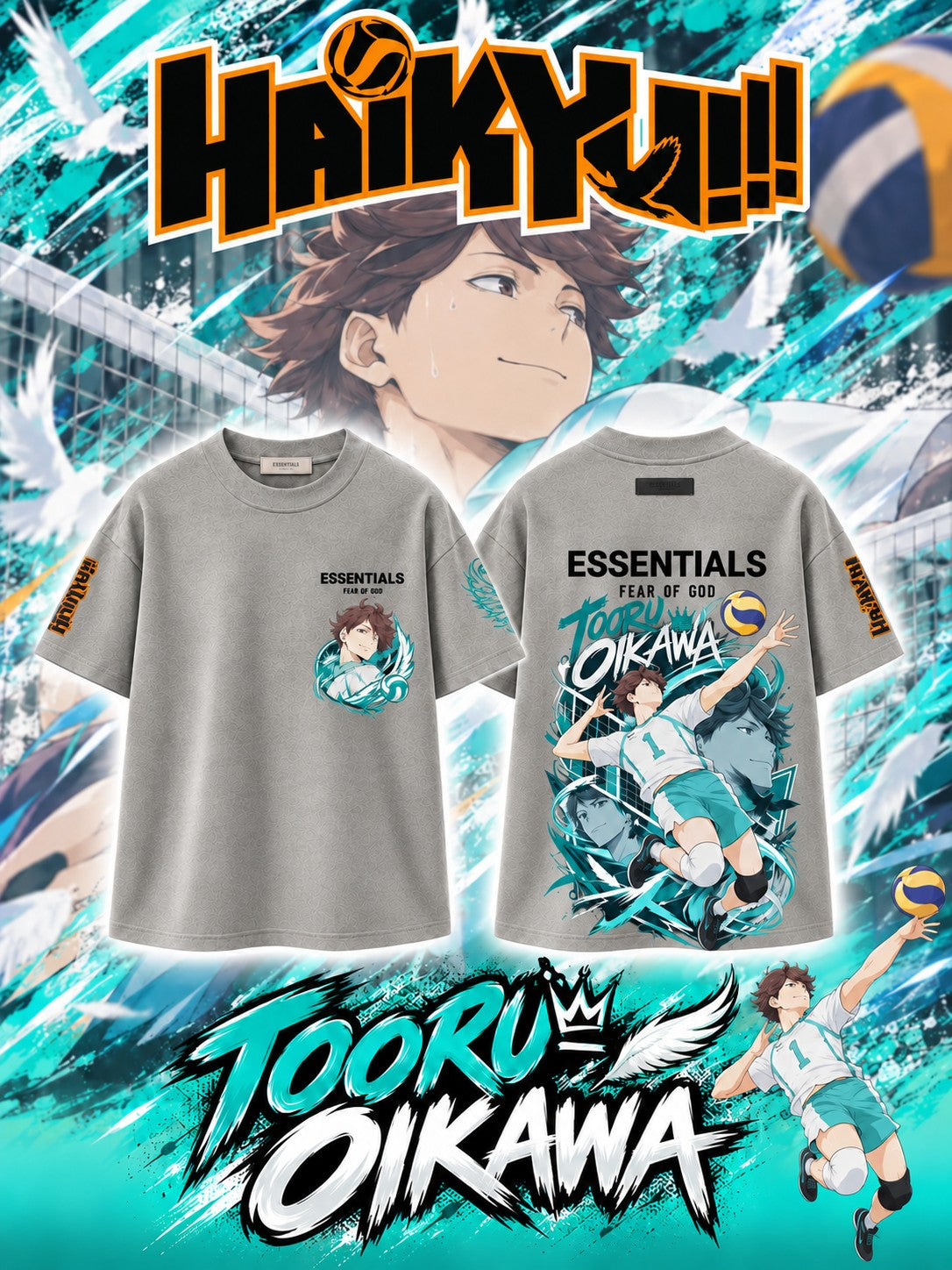 Tooru Oikawa V.1 Custom Ess. T-Shirt