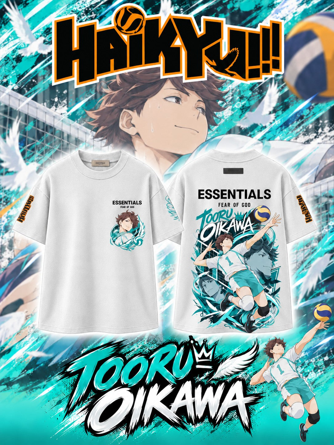 Tooru Oikawa V.1 Custom Ess. T-Shirt
