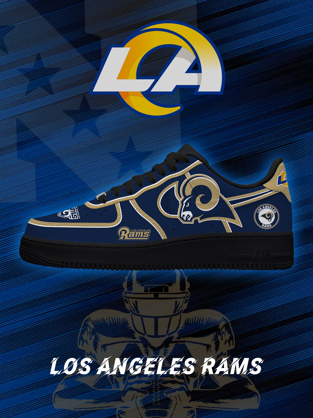 LAR Football V.2 Custom Air-Style Sneakers