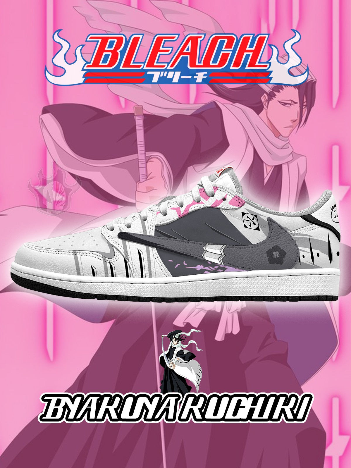 Byakuya Kuchiki V.1 Custom TS Low Sneakers