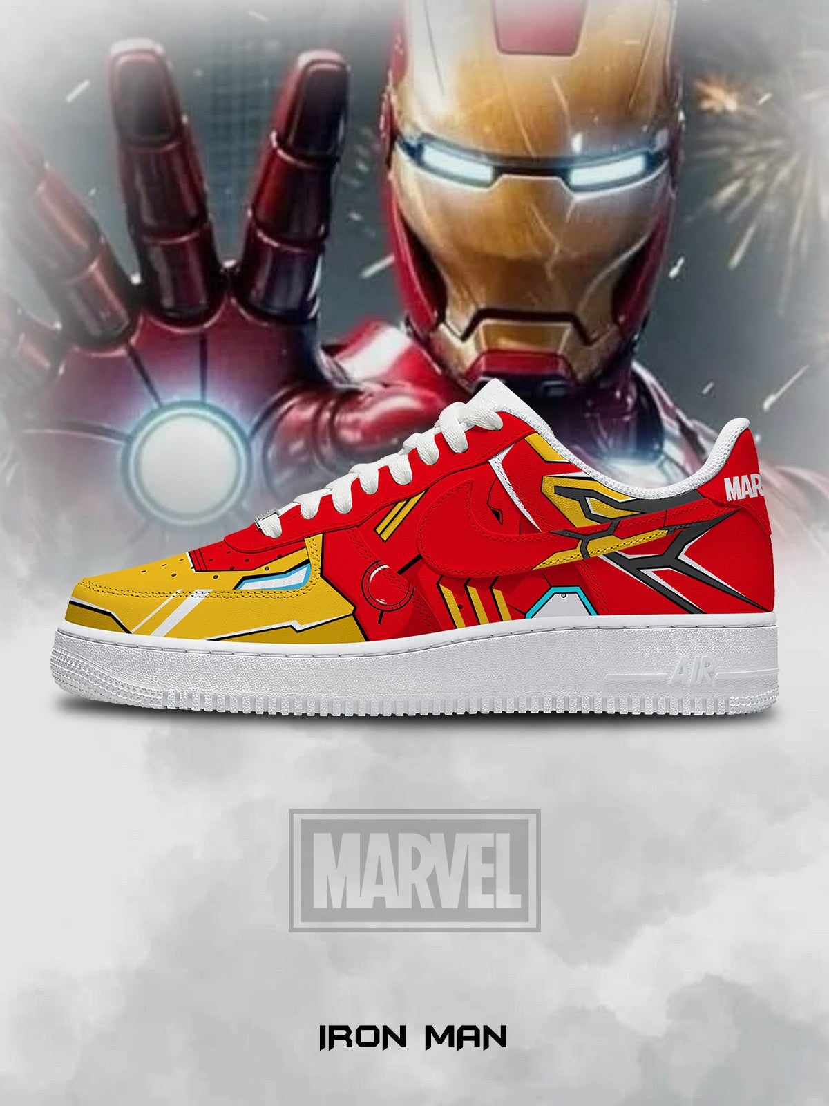Iron Man V.1 Custom Air-Style Sneakers
