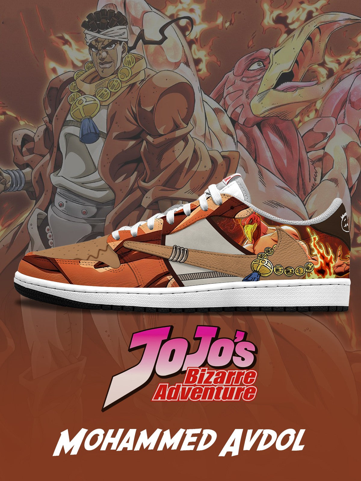 Mohammed Avdol V.2 Custom TS Low Sneakers