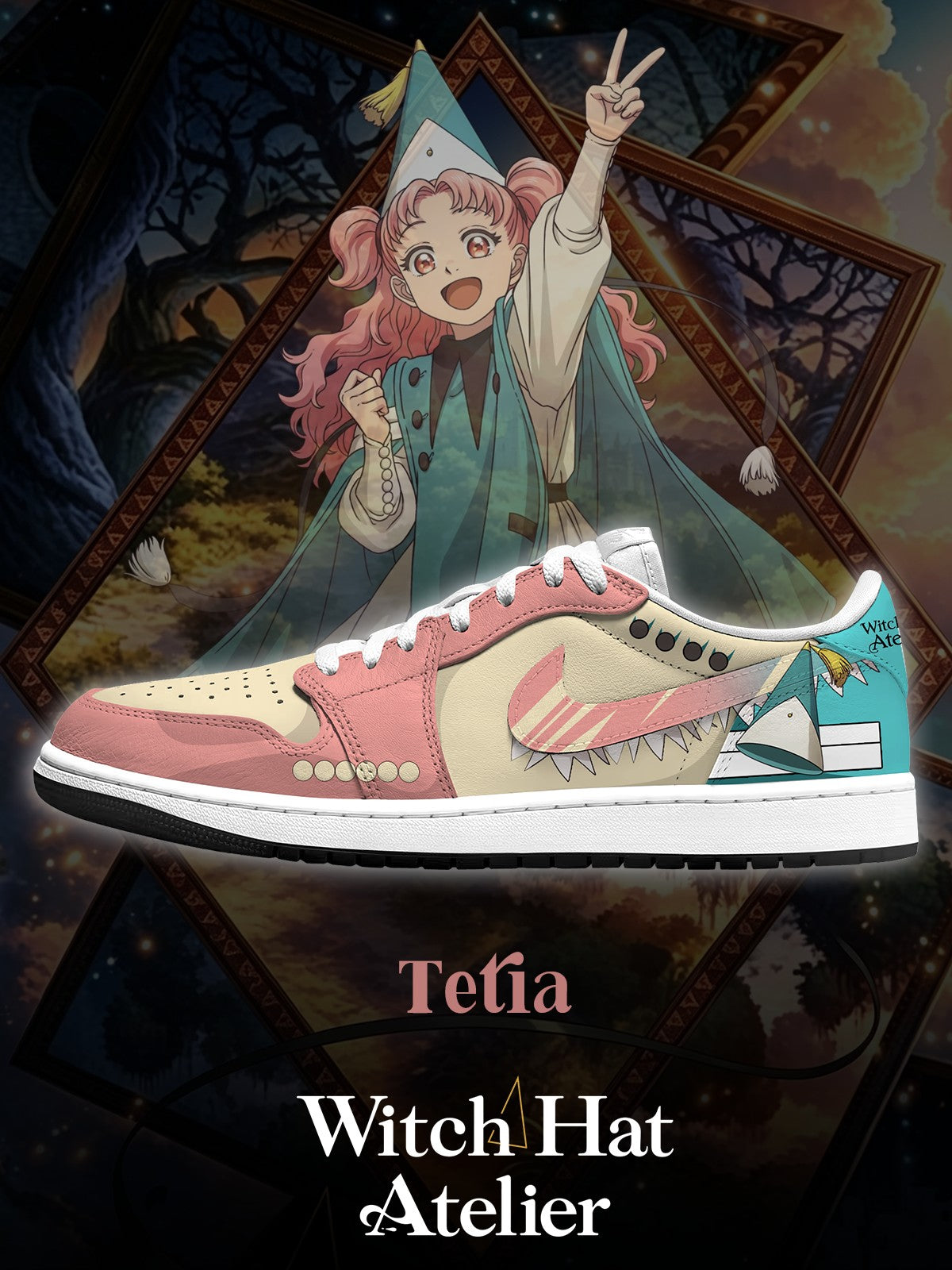 Tetia V.1 Custom Low-Top Court Sneakers