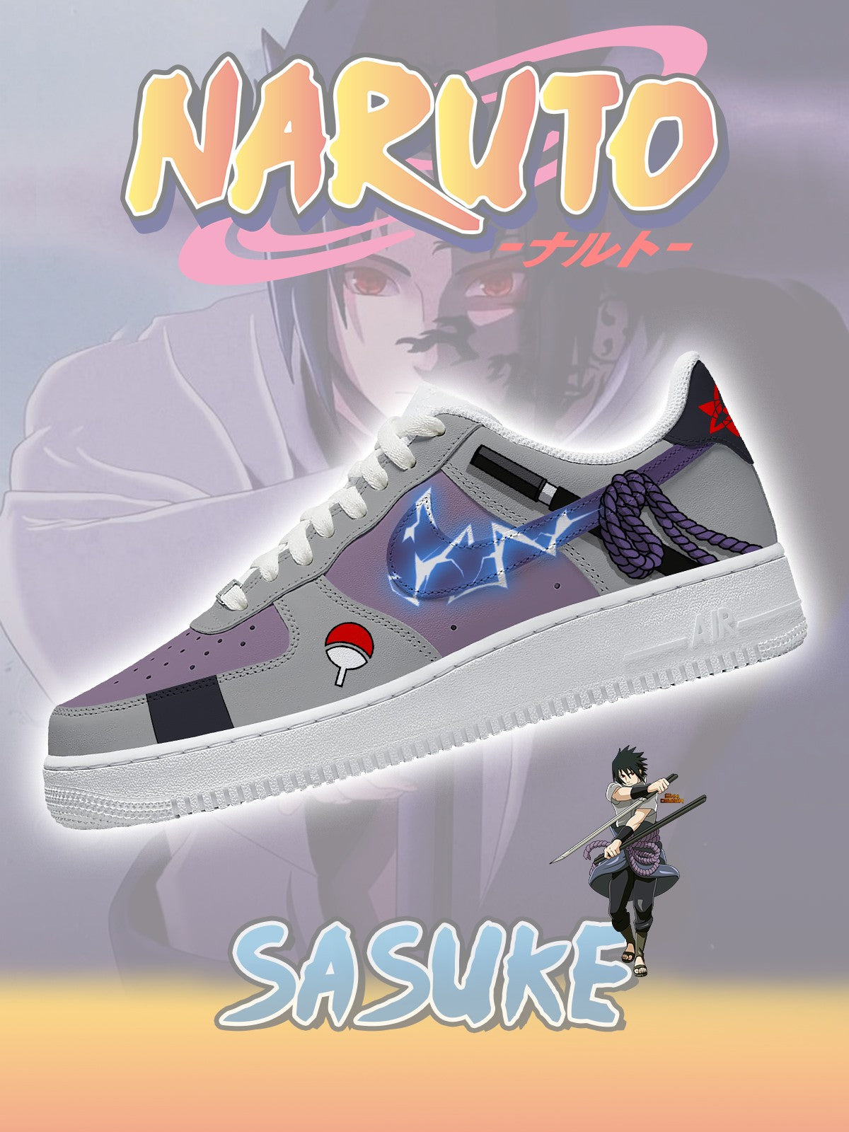 Sasuke V.3 Custom Air-Style Sneakers