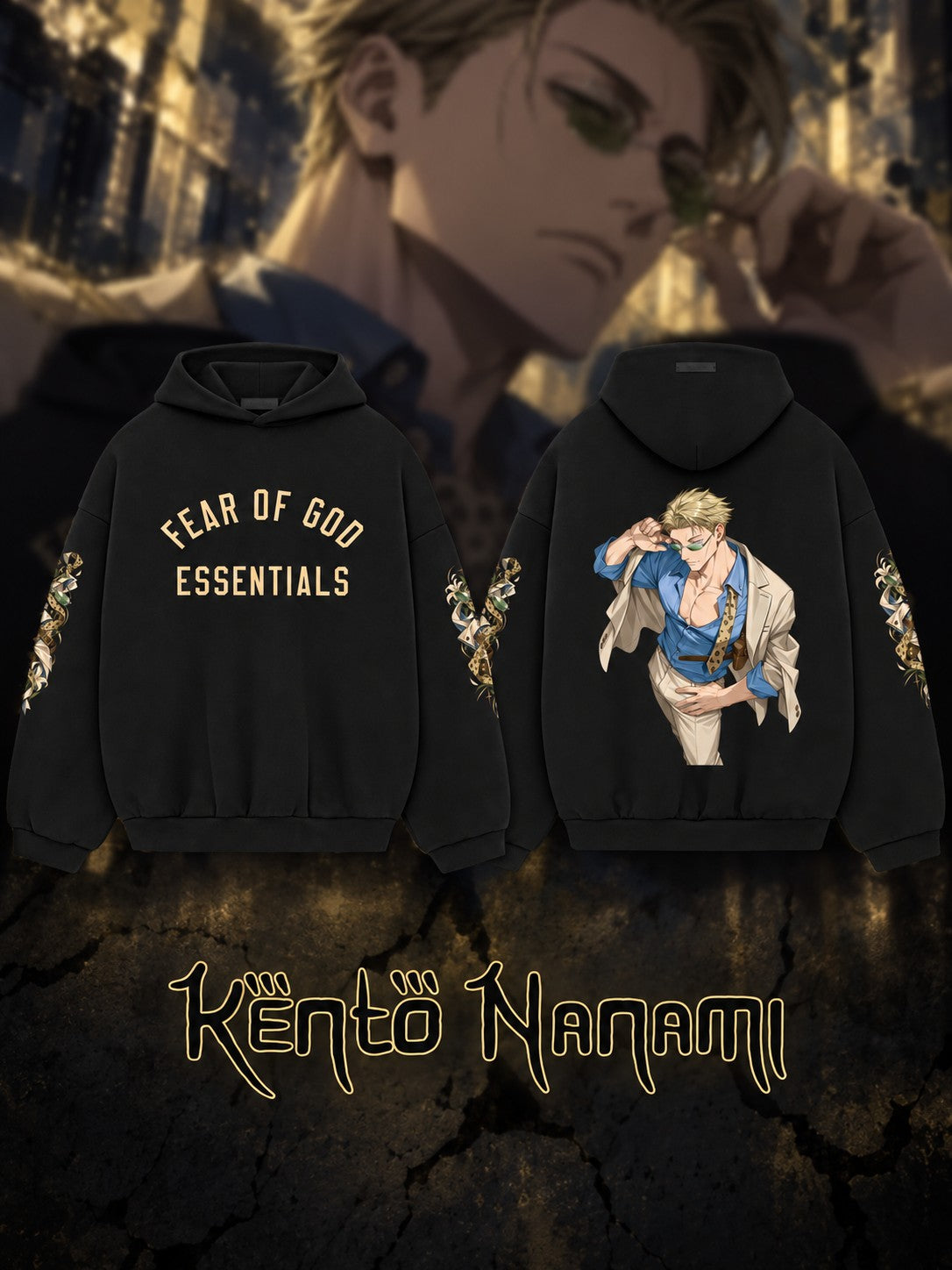 ‌Kento Nanami V.1 Custom Ess. Hoodie