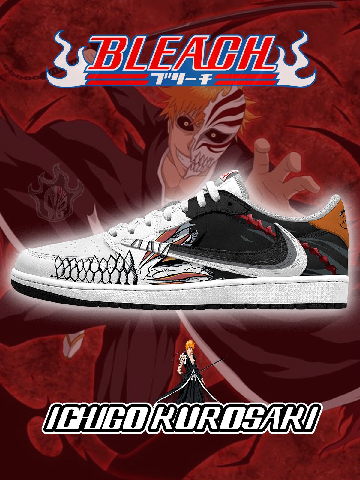 Ichigo Kurosaki V.1 Custom TS Low Sneakers