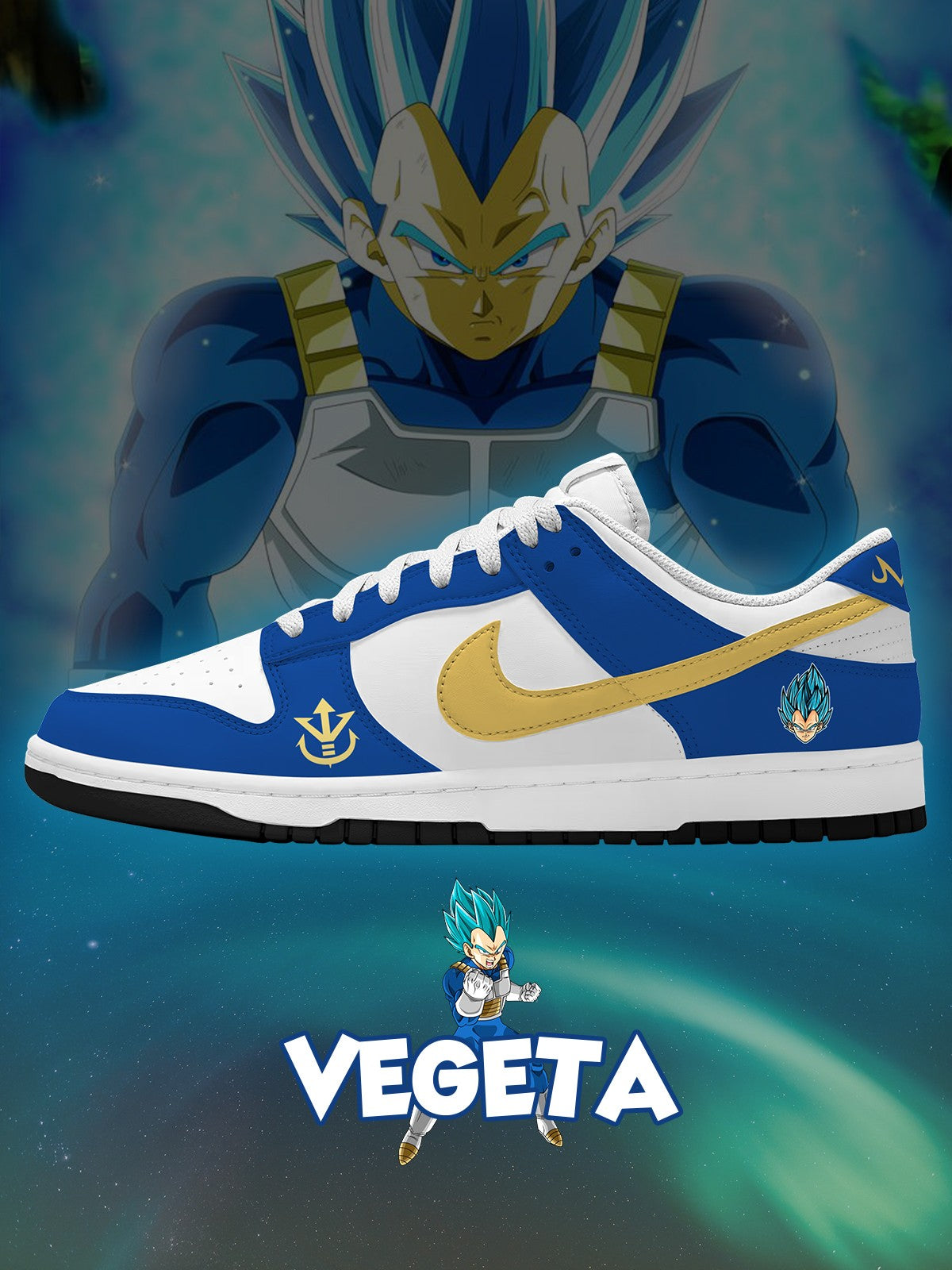 Vegeta V.1 Custom Court-Low Sneakers