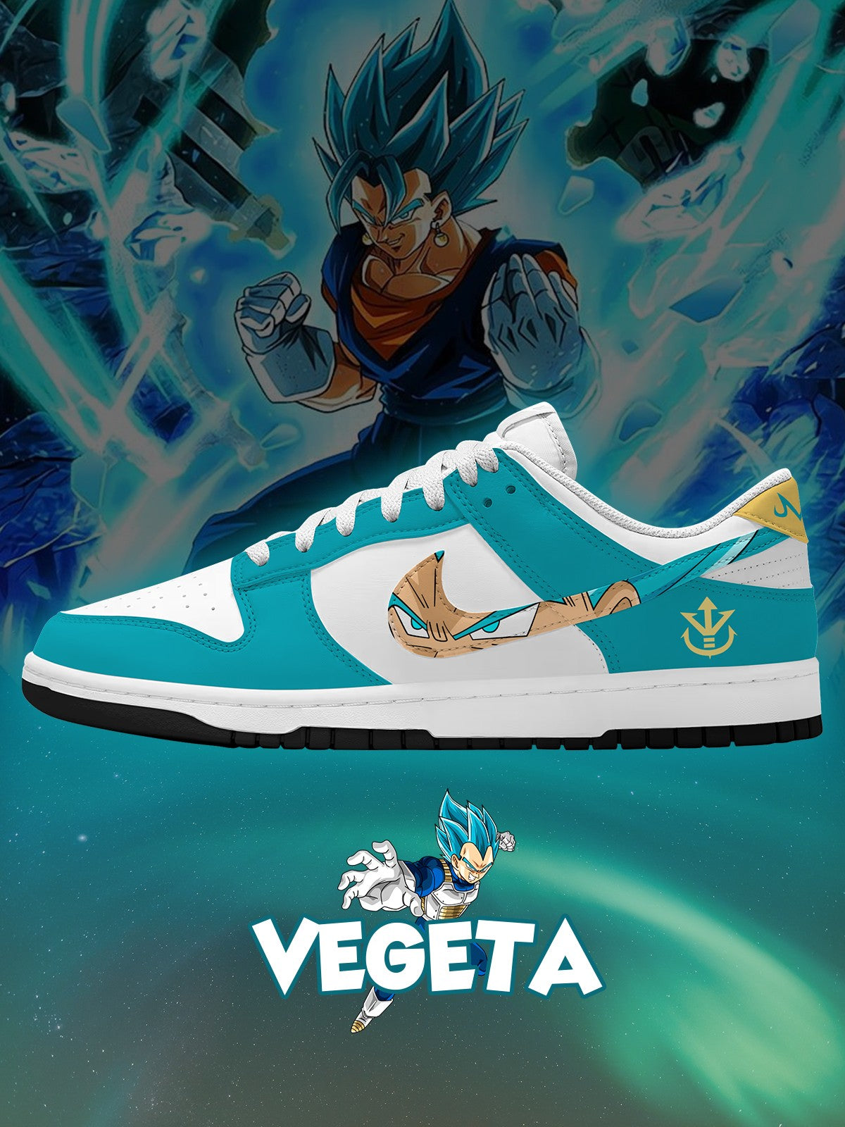 Vegeta V.3 Custom Court-Low Sneakers
