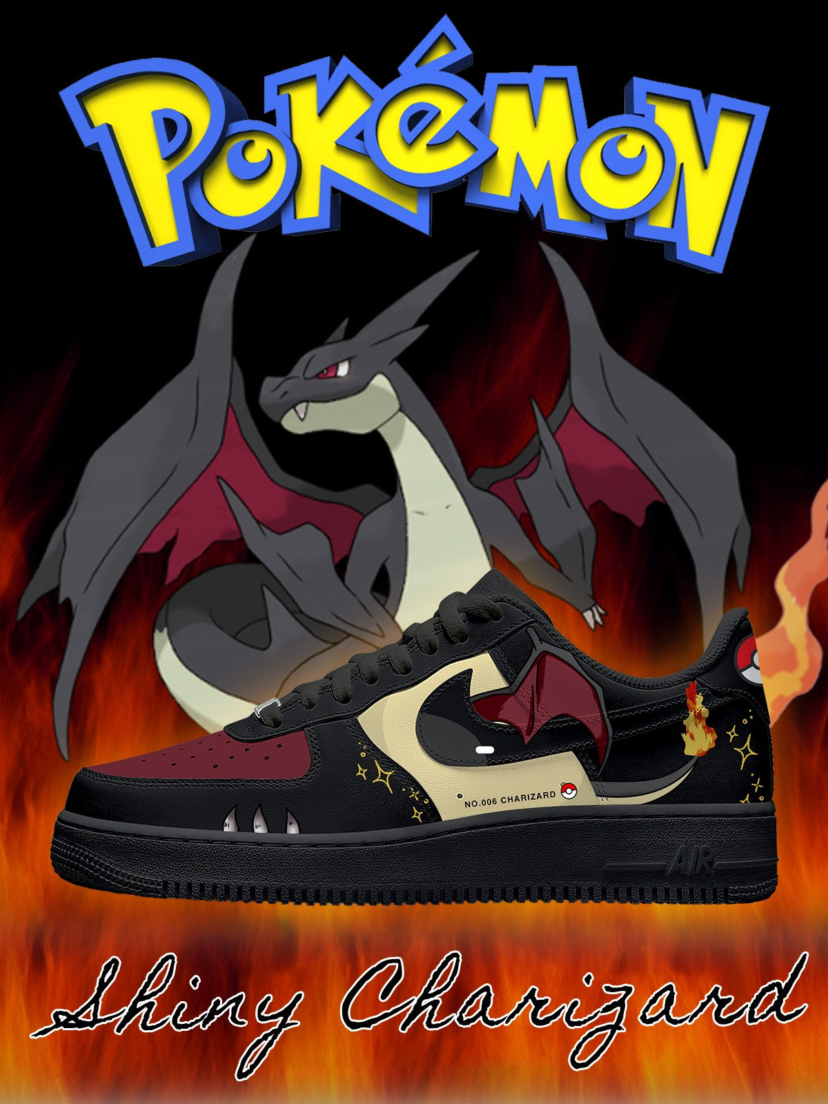 Shiny Charizard V.2 Custom Air-Style Sneakers