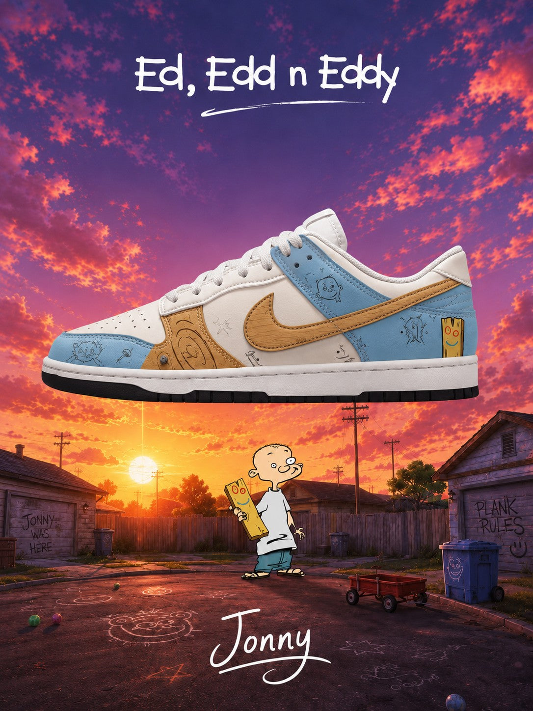 Jonny V.1 Custom SB-Style Sneakers