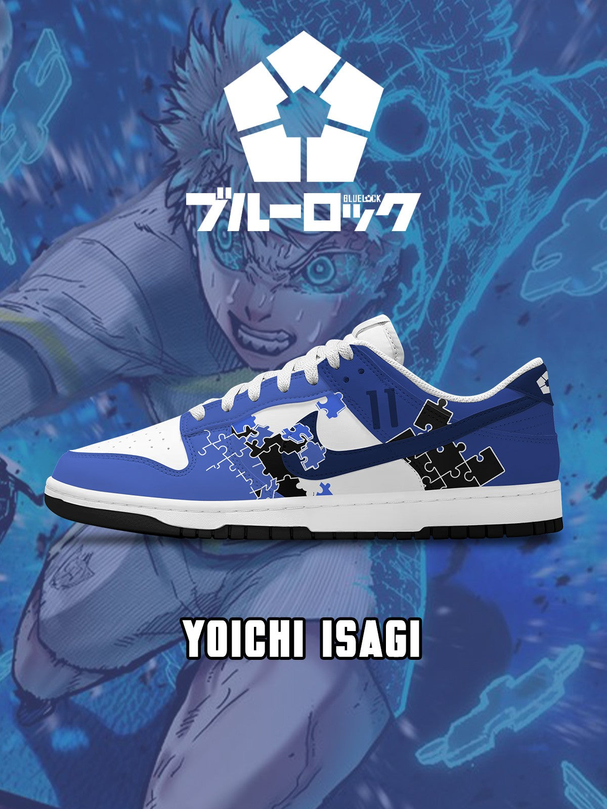 Yoichi Isagi V.6 Custom Court-Low-Sneaker