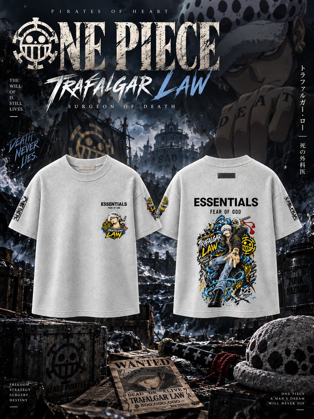 Trafalgar D. Water V.1 Custom Ess. T-Shirt