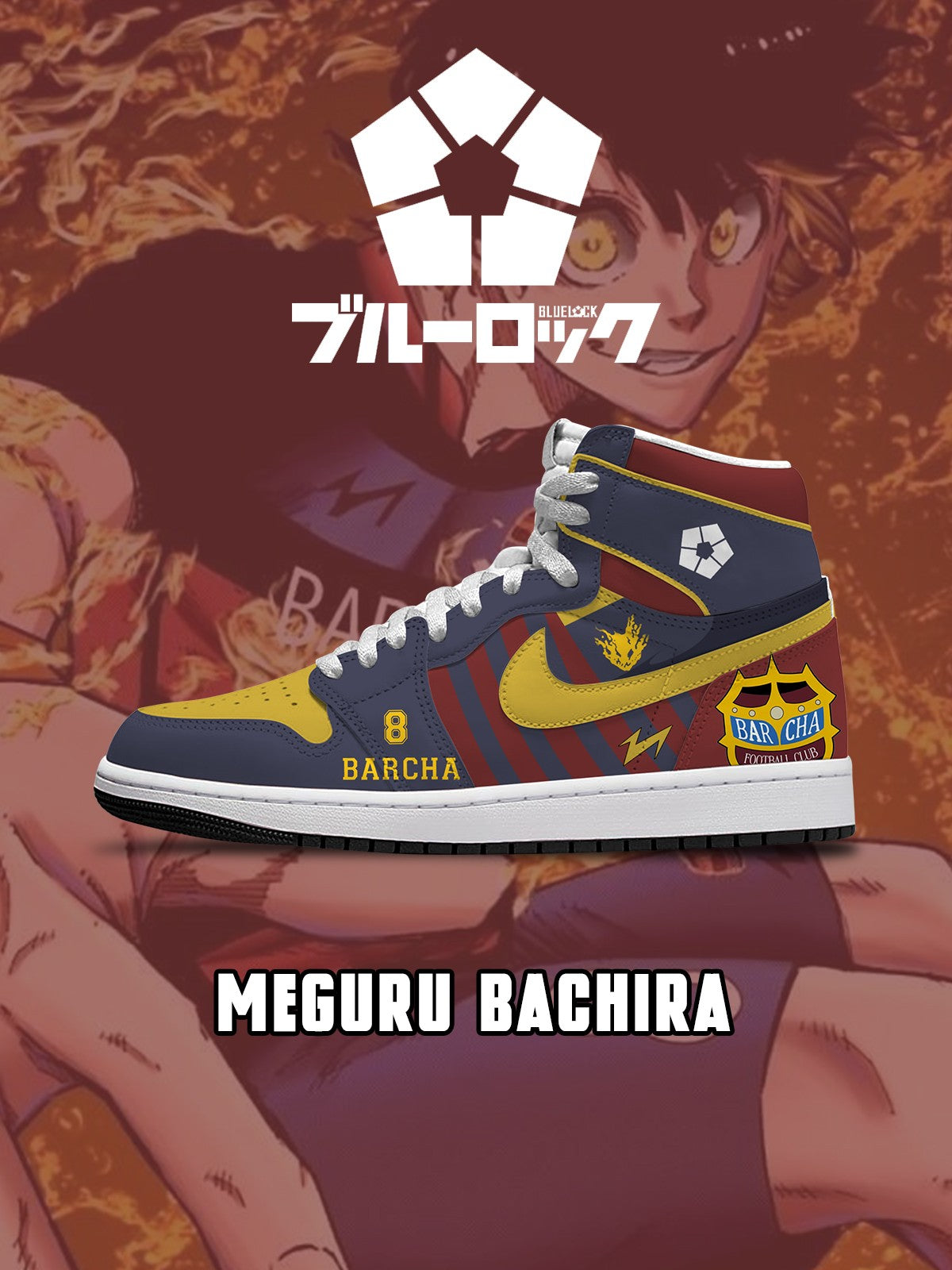 Meguru Bachira V.2 Custom High-Top-Sneaker