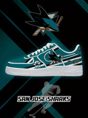 San Jose Hockey V.2 Custom Air-Style Sneakers