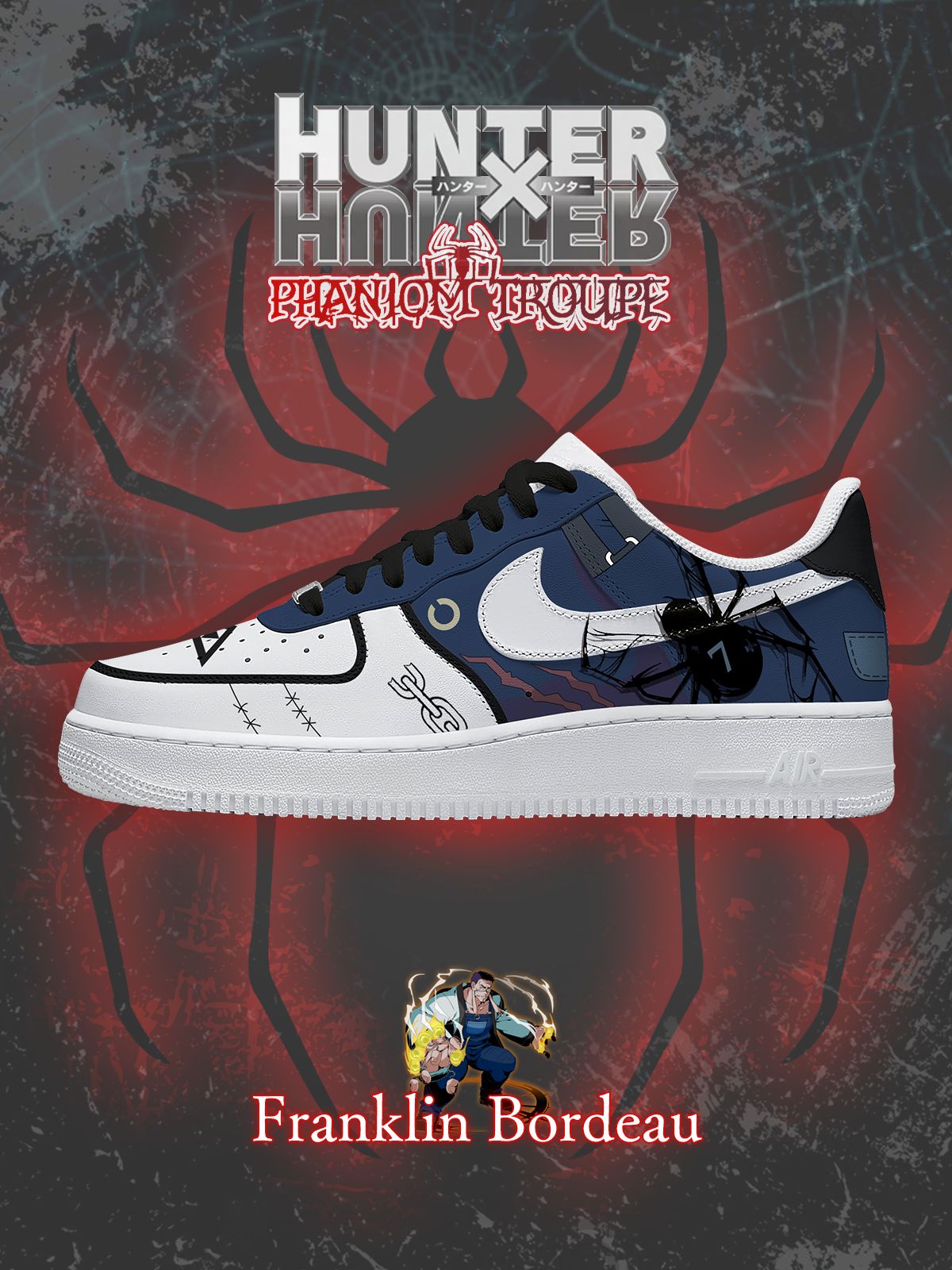 Franklin Bordeau Custom Sneakers