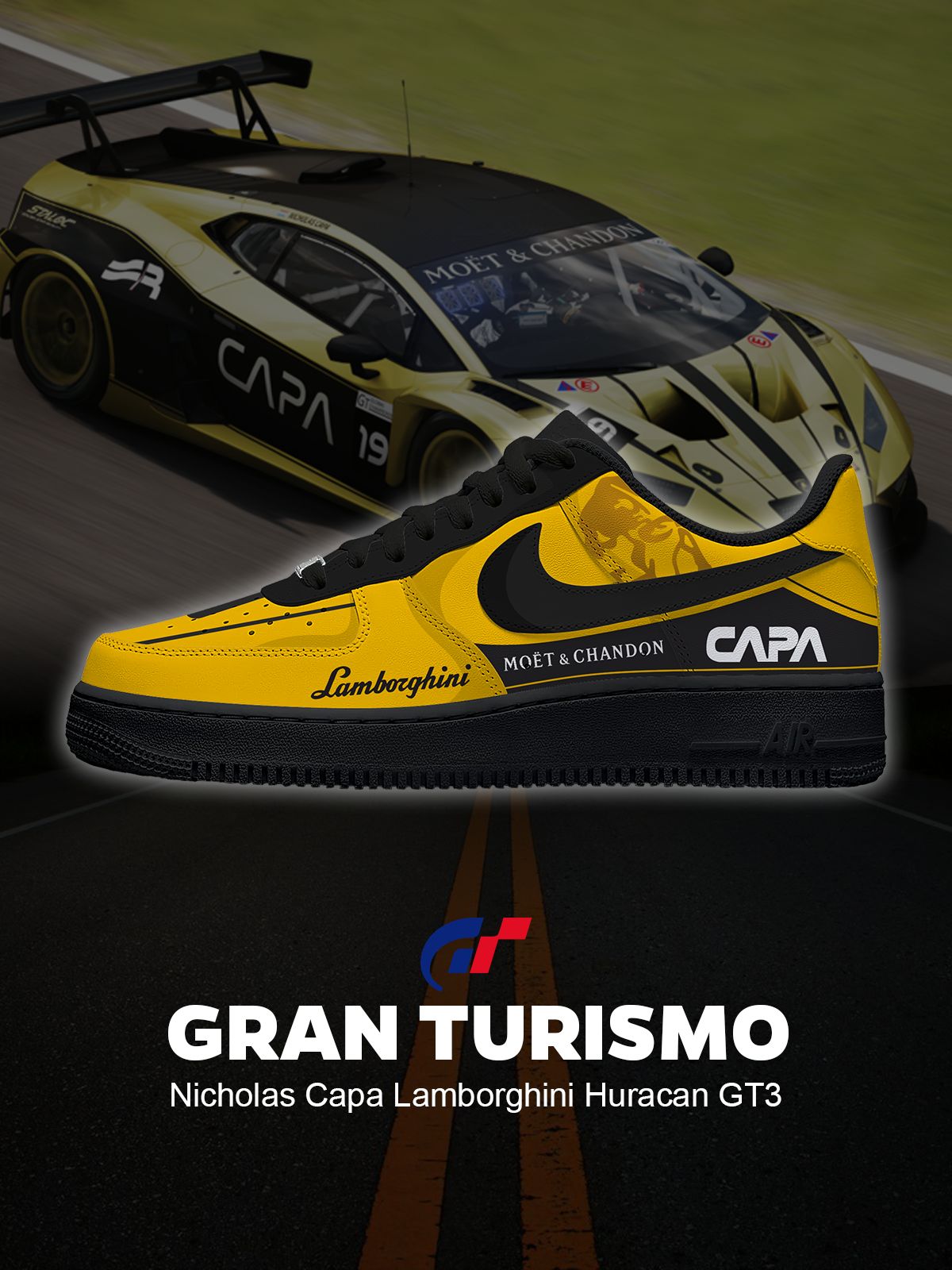 Nicholas Capa Huracan GT3 Custom Sneakers