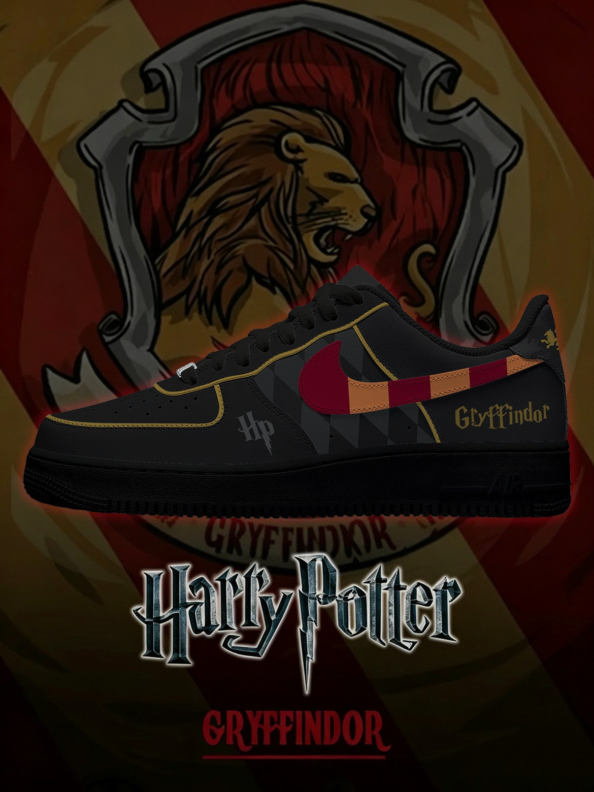 Hogwarts Gryffindor House V.3 Custom Air-Style Sneakers