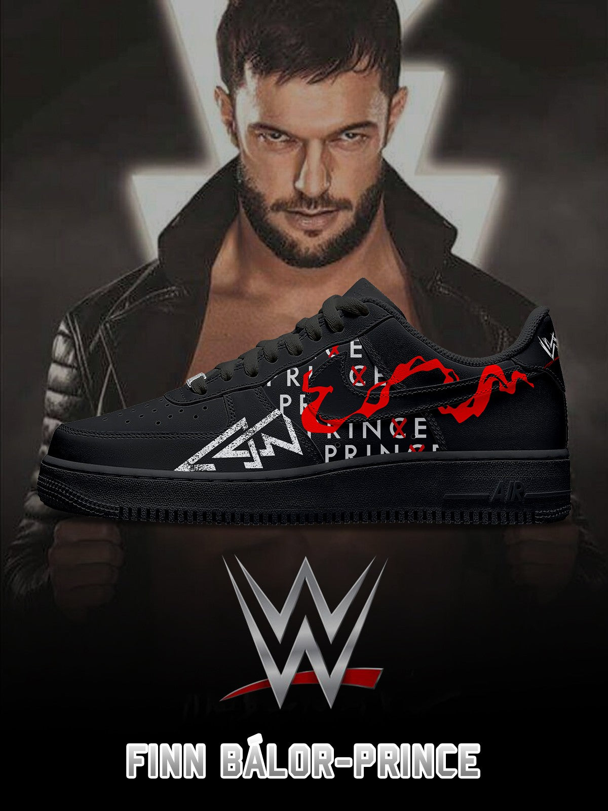 Finn Bálor-Prince V.1 Custom Air-Style Sneakers