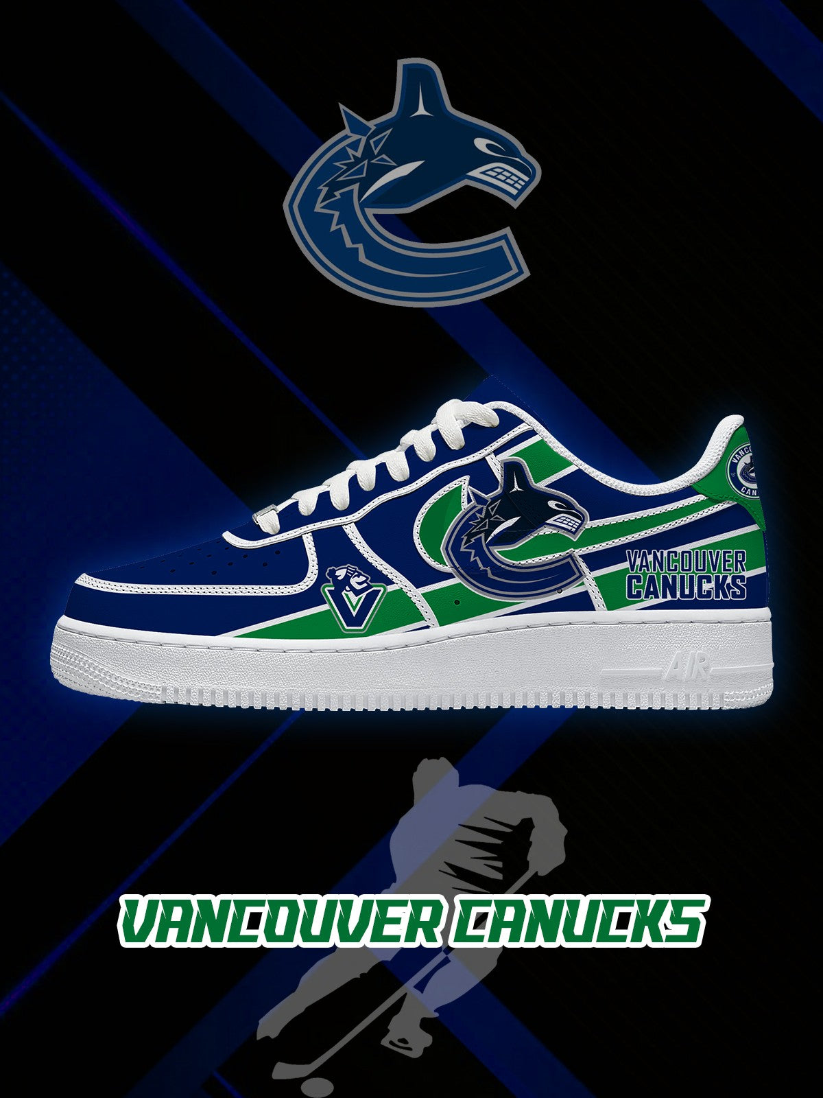 Vancouver Hockey V.2 Custom Air-Style Sneakers