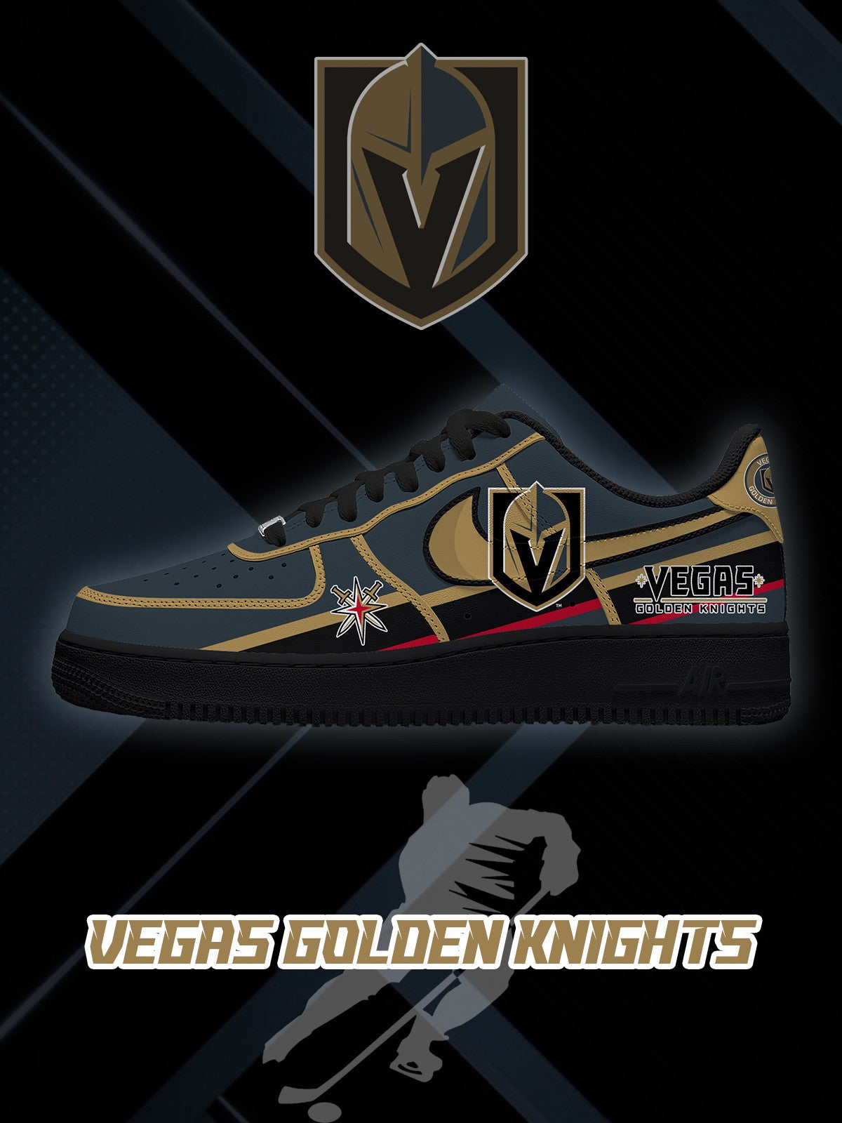 Vegas Hockey V.2 Custom Air-Style Sneakers