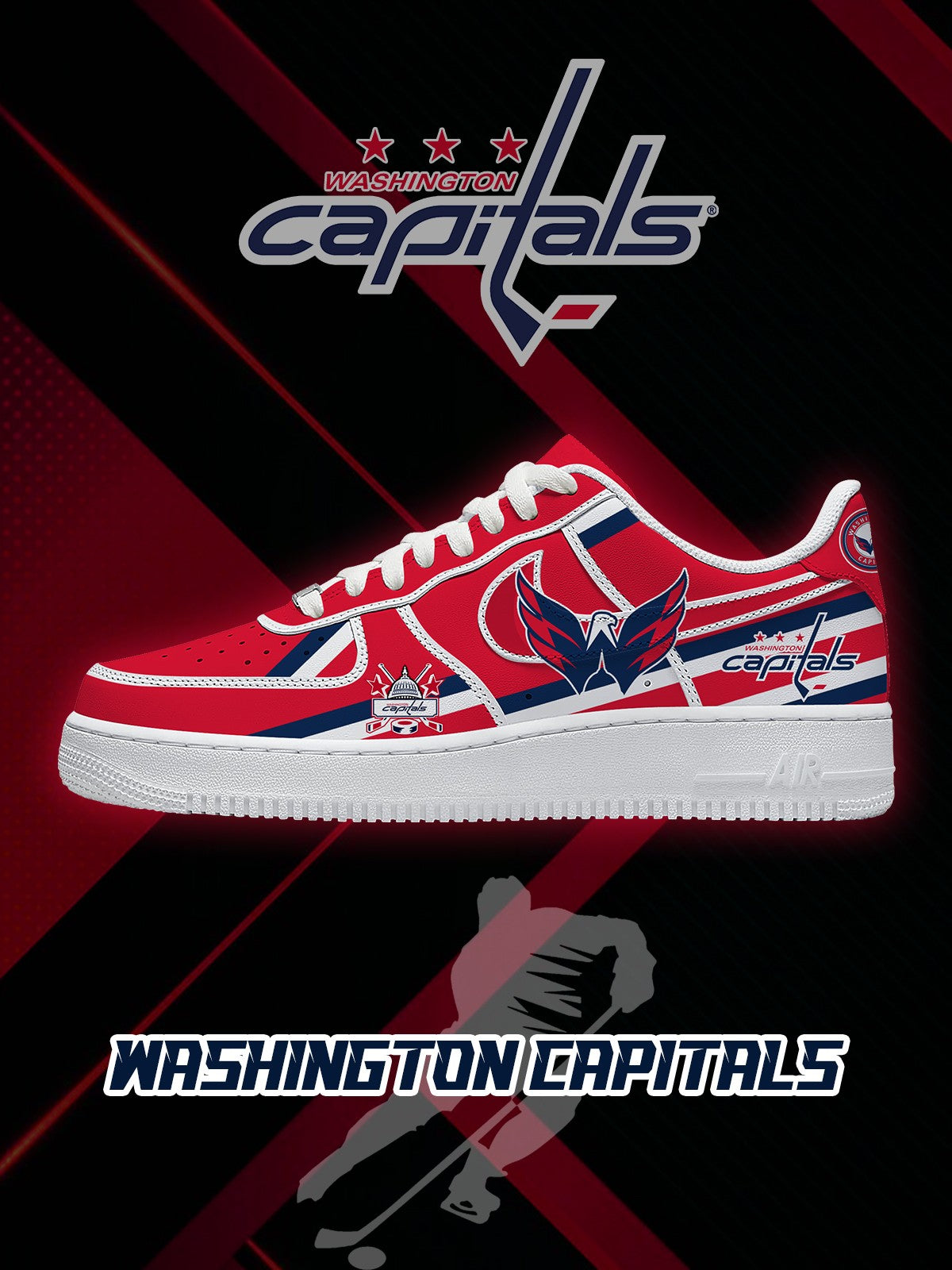 Washington Hockey V.2 Custom Air-Style Sneakers
