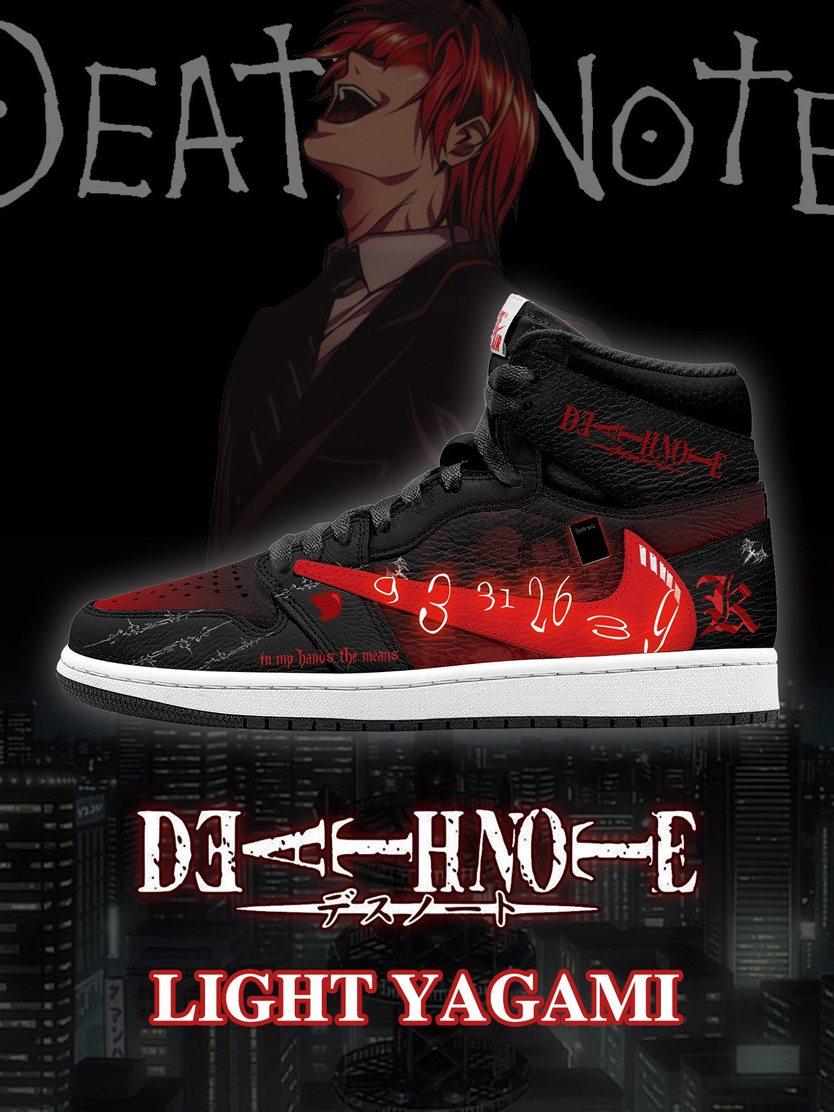 Light Yagami V.3 Custom TS High Sneakers