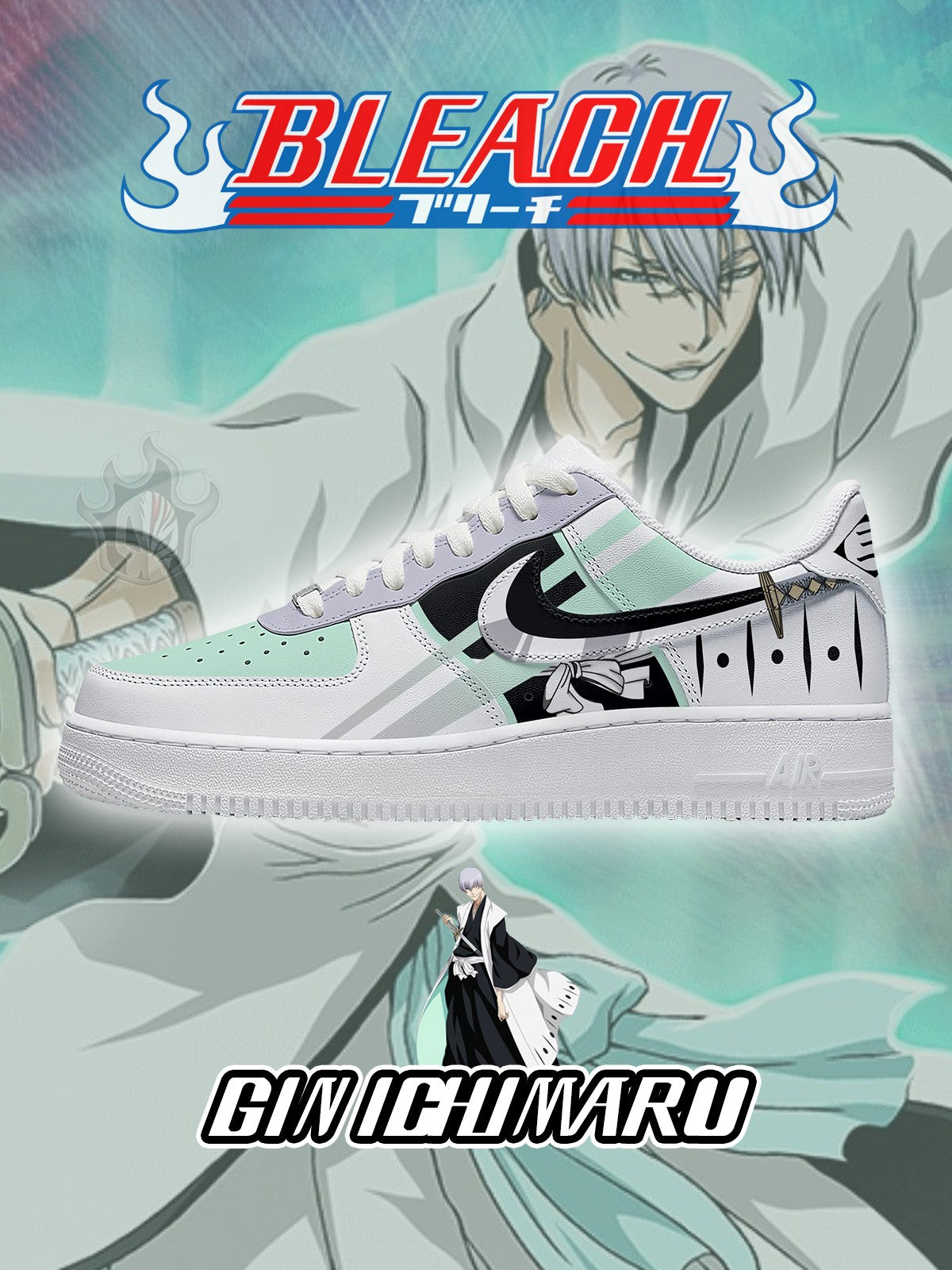 Gin Ichimaru V.2 Custom Sneakers