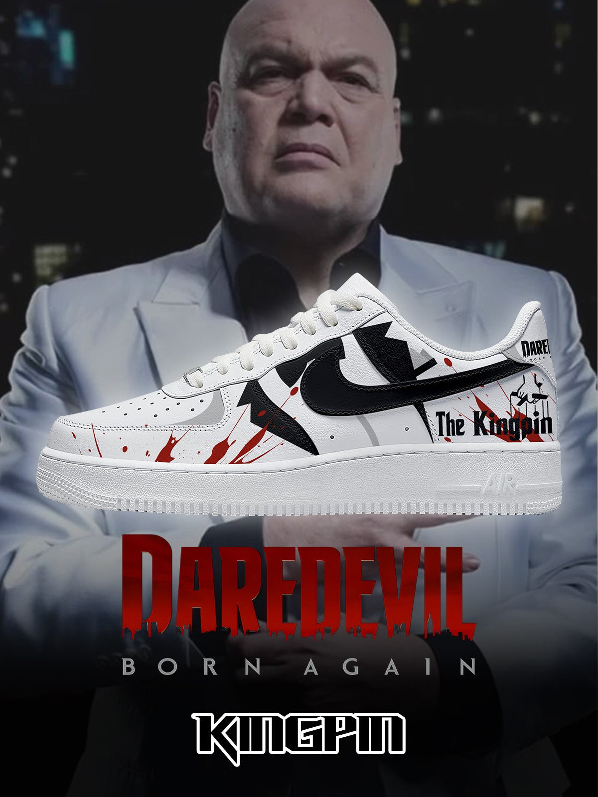 Kingpin-Wilson Fisk V.1 Custom Sneakers